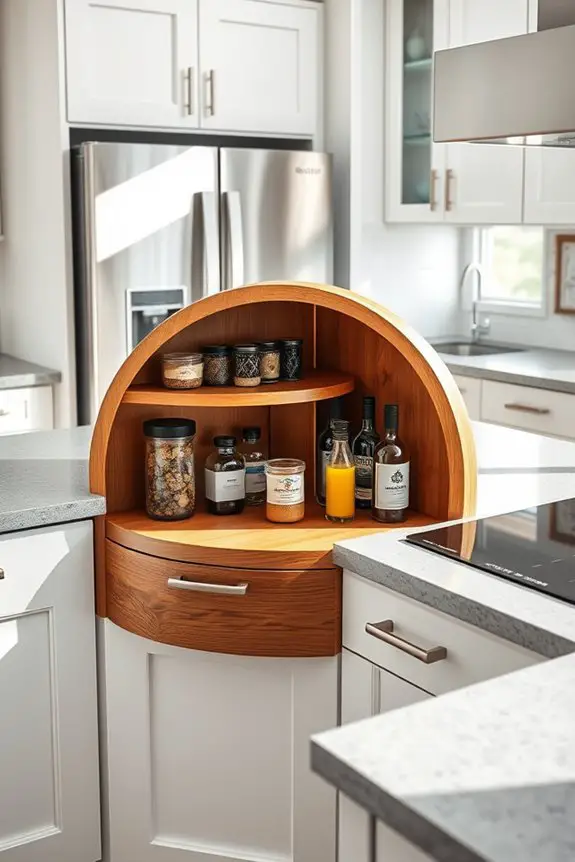maximize kitchen corner storage