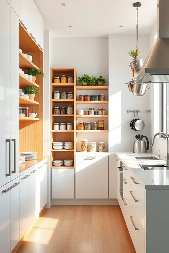 maximize kitchen vertical storage
