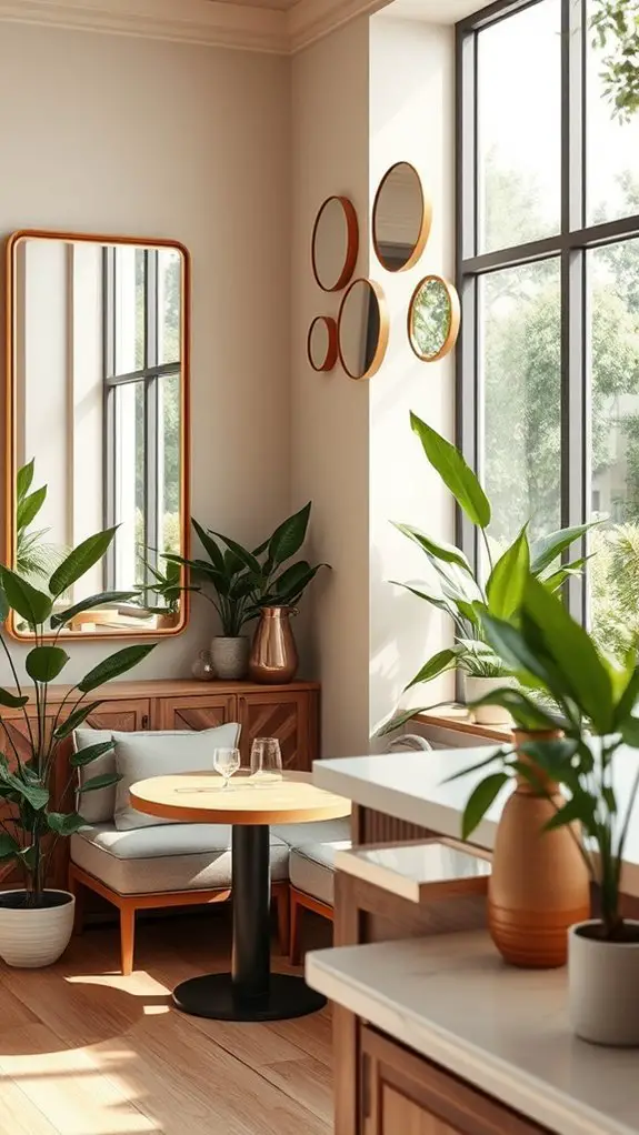 maximize light with mirrors