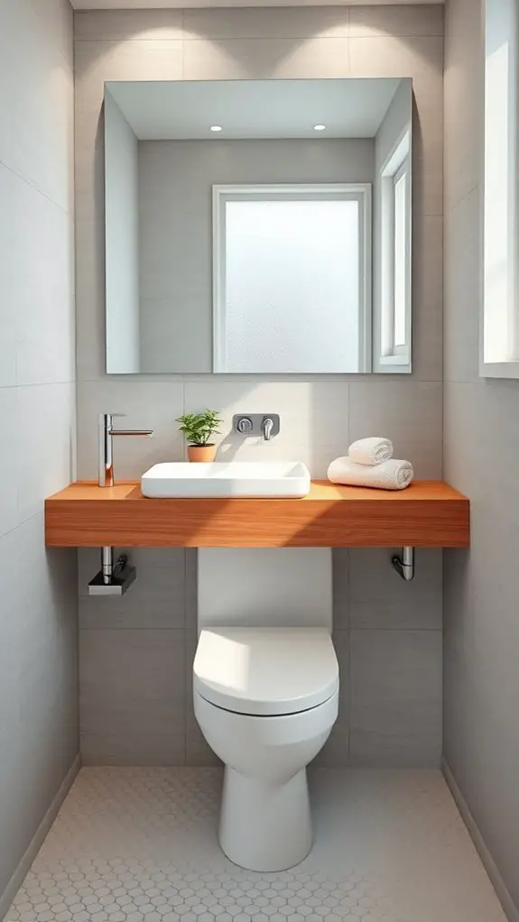 maximize small bathroom space