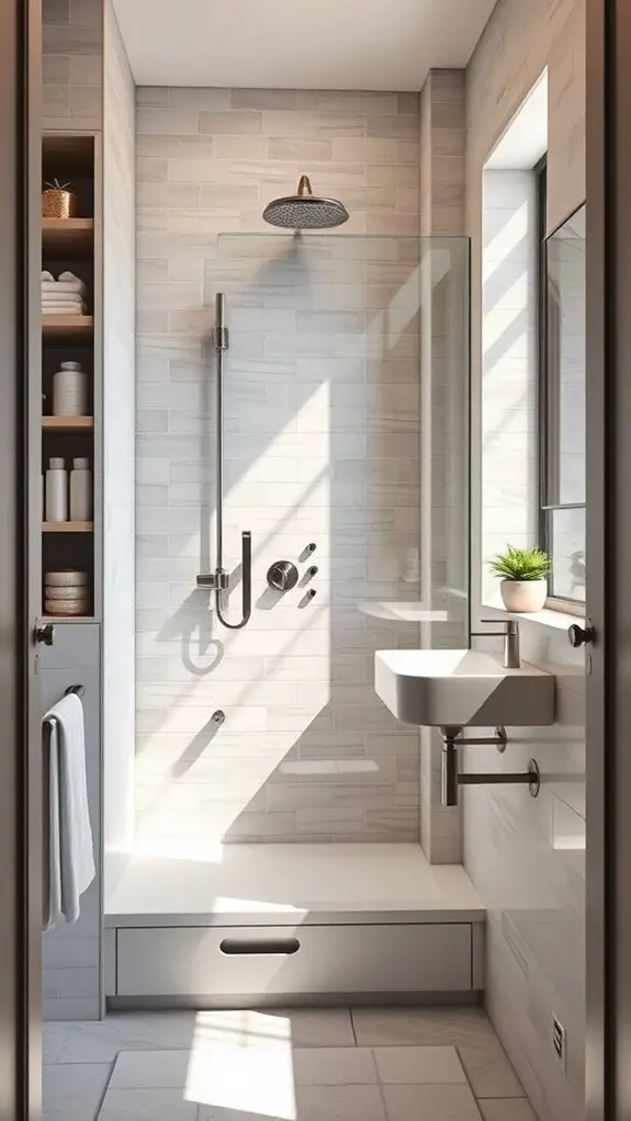 maximize small bathroom space