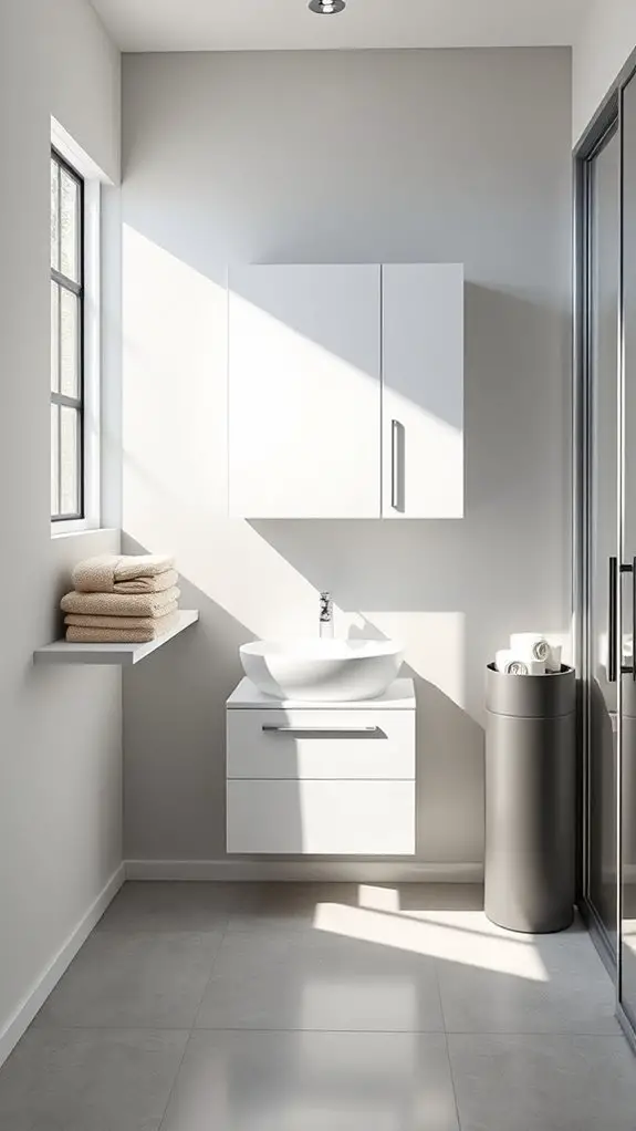 maximize small bathroom storage