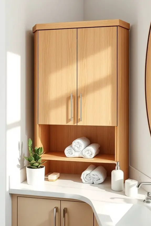 maximize space with corner cabinets