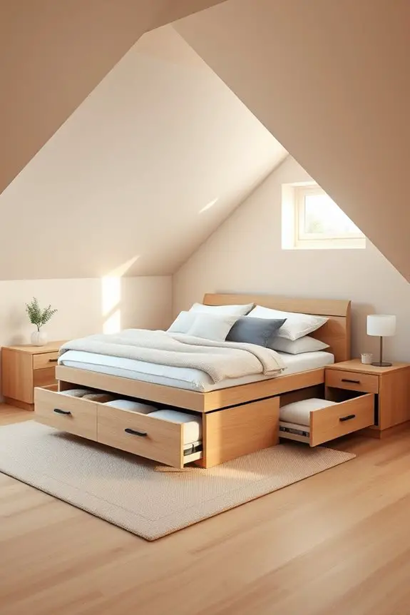 maximize space with drawers