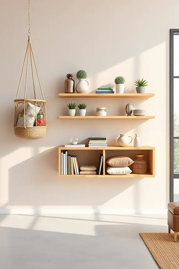 maximize space with hanging solutions