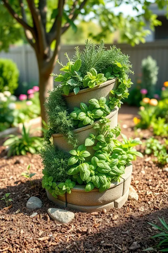 maximize space with herbs