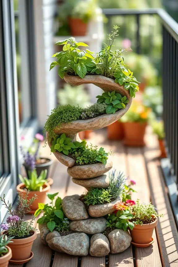 maximize space with herbs