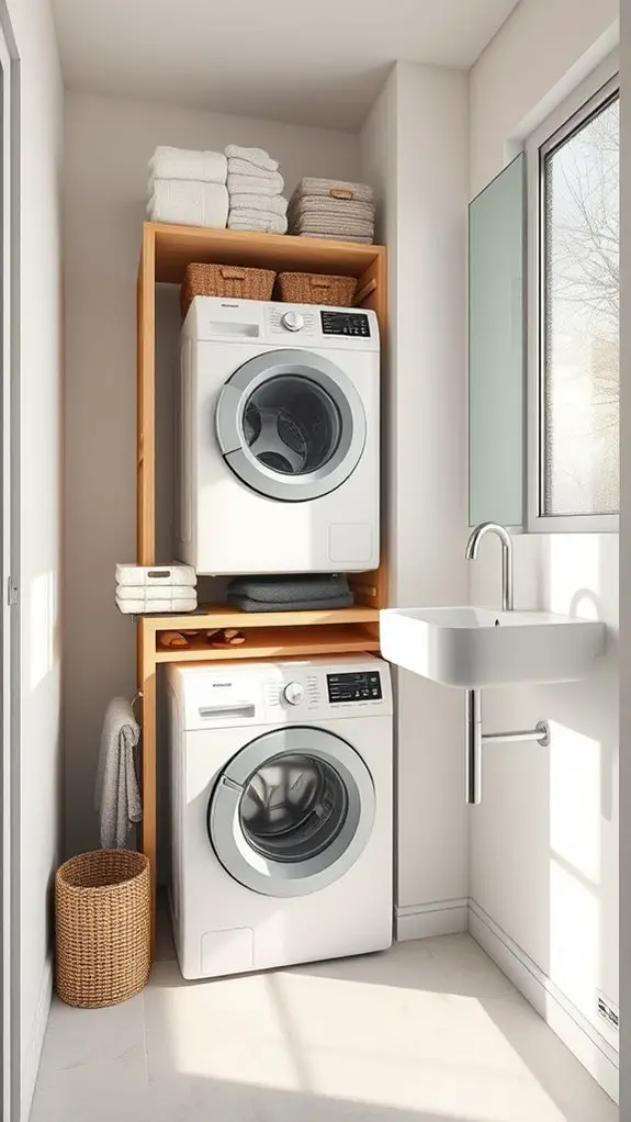 maximize space with laundry