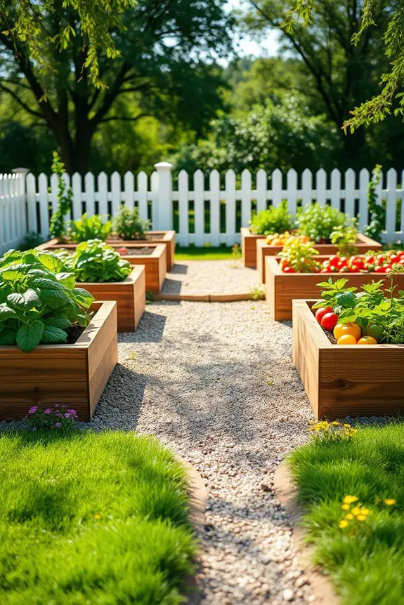 maximize space with raised beds