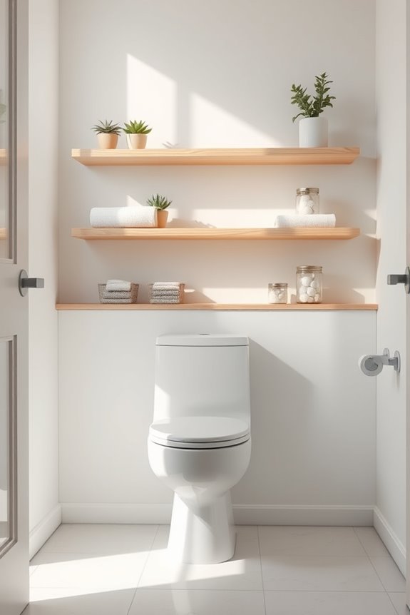 maximize space with shelving