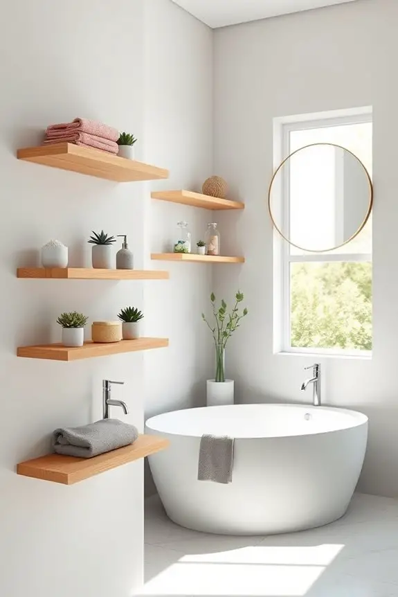 maximize space with shelving