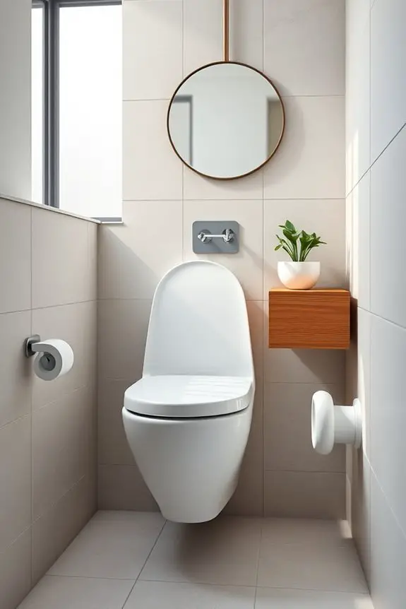 maximize space with toilets