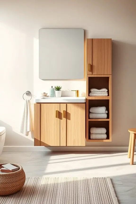 maximize storage in bathrooms