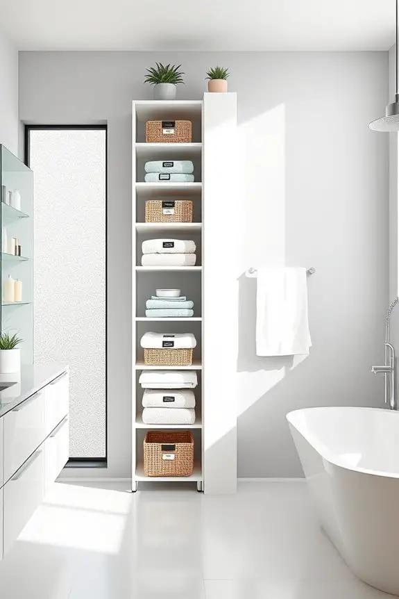 maximize storage with shelving