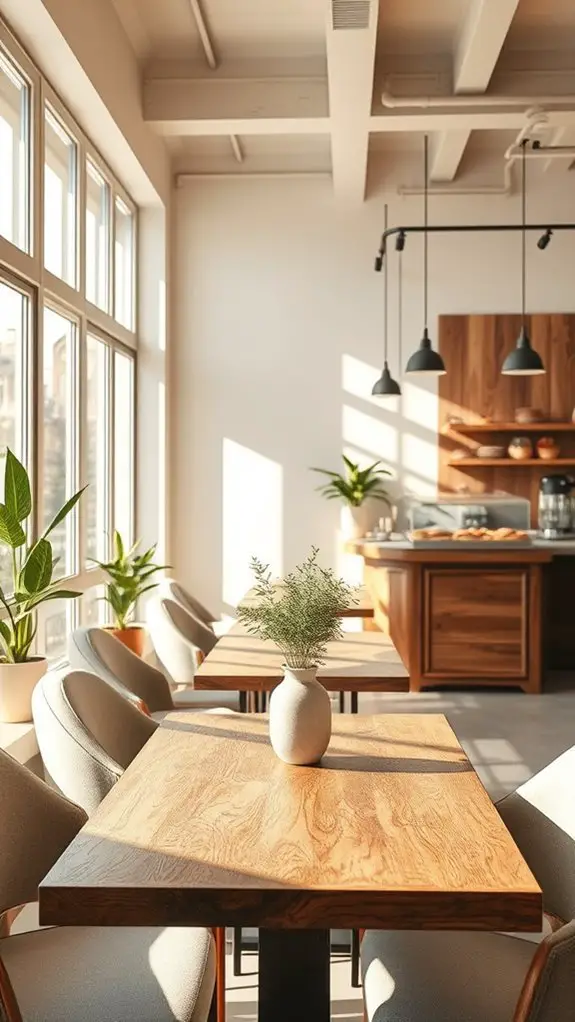 maximize sunlight for ambiance