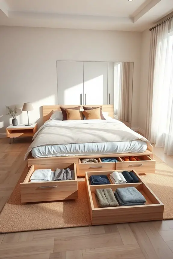 maximize under bed storage space