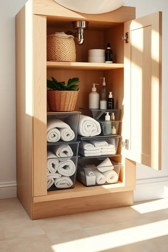 maximize under sink organization effectively
