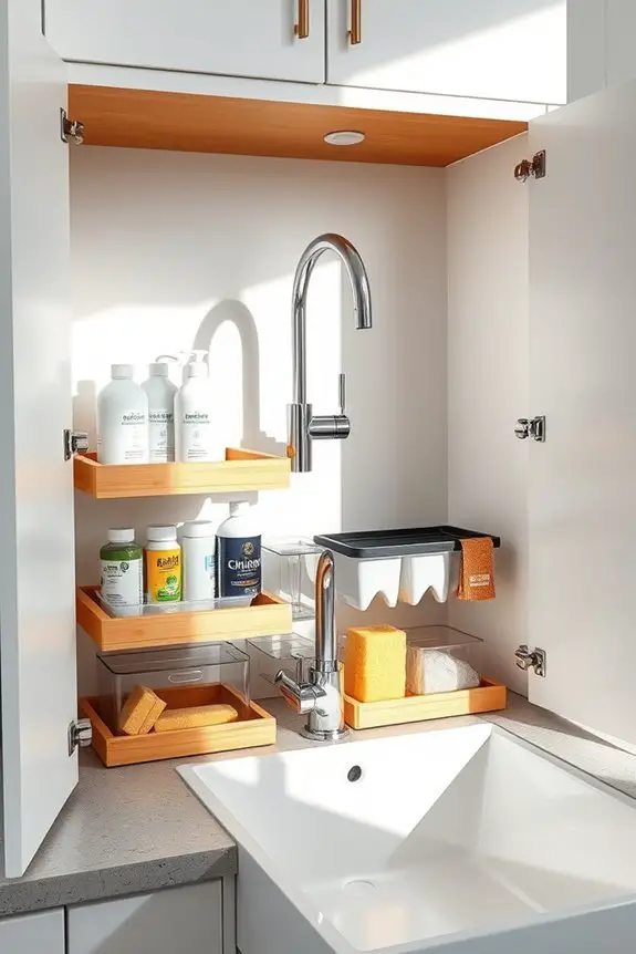 maximize under sink storage efficiency