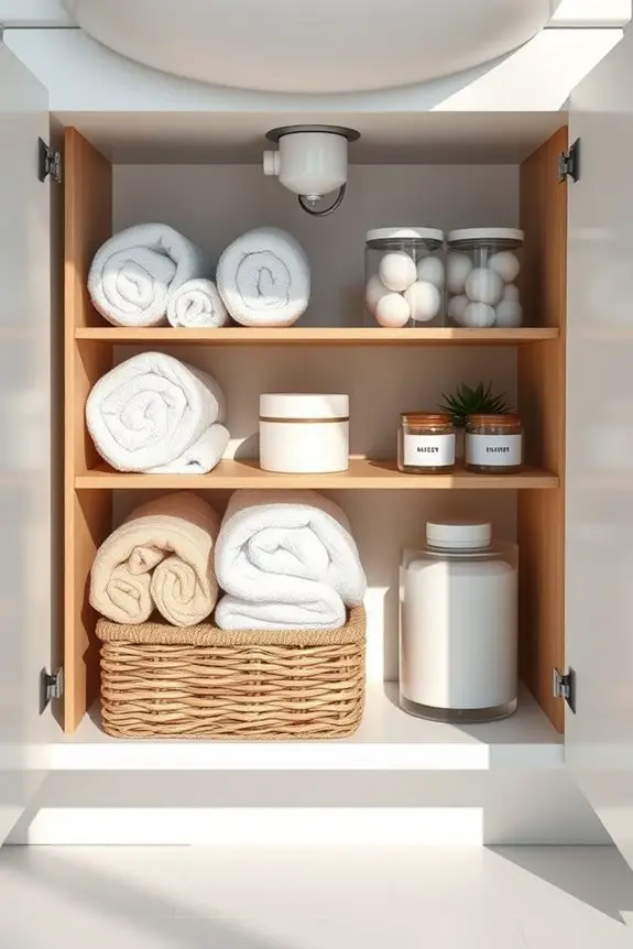 maximize under sink storage potential