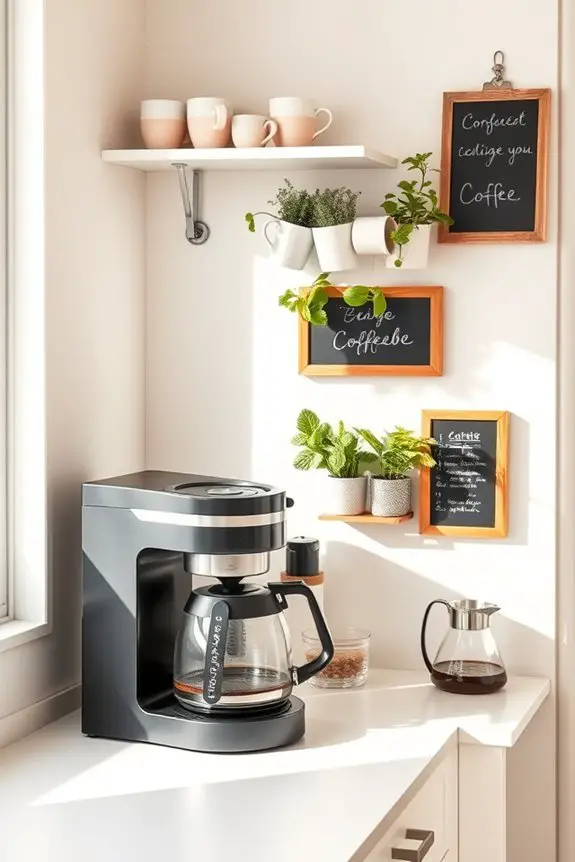 maximize vertical coffee storage