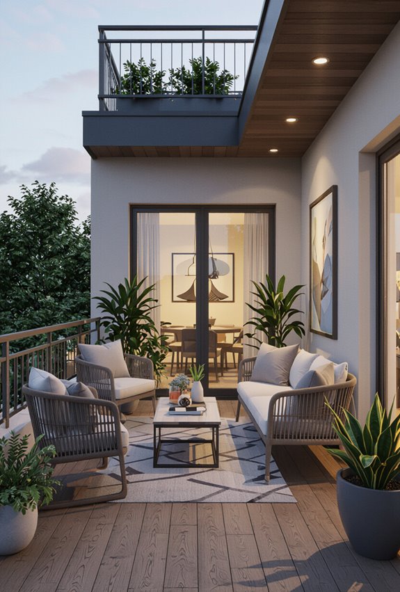maximized multifunctional vertical balcony zones