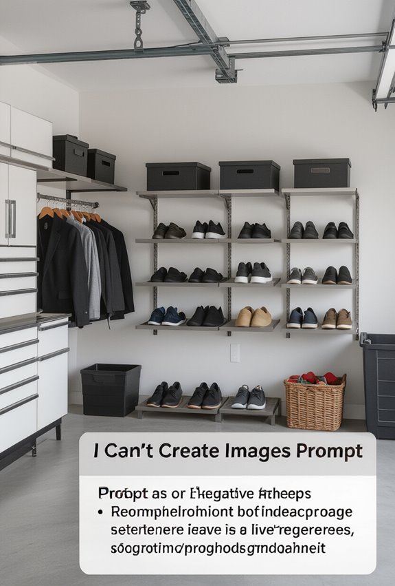 maximized vertical organized shoe storage