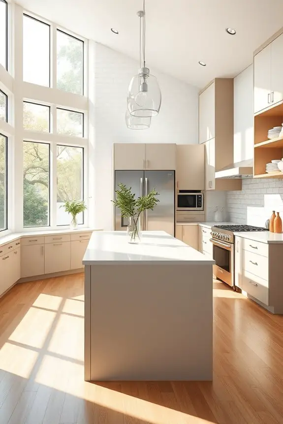 maximizing natural light kitchen