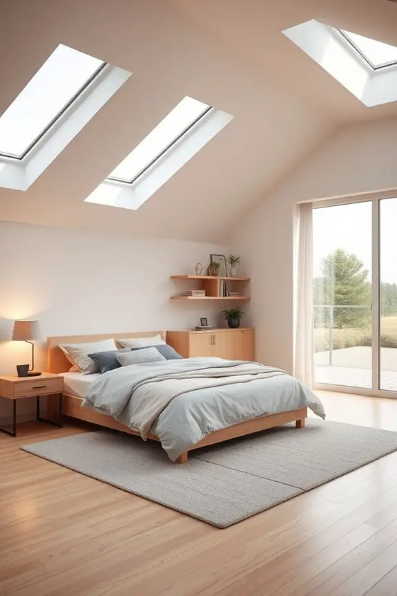 maximizing sloped ceiling aesthetics