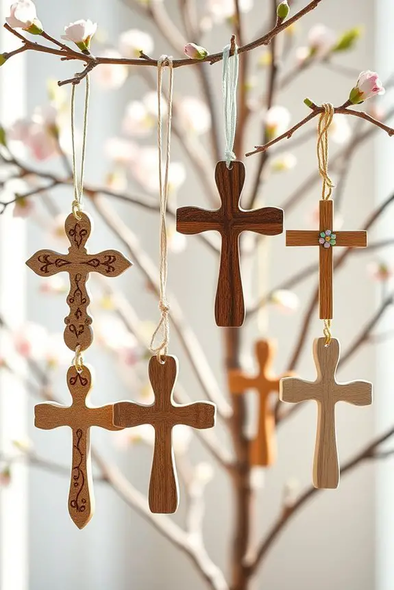 meaningful easter cross ornaments