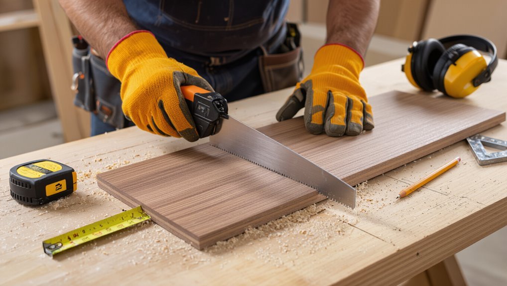 measure mark cut safely