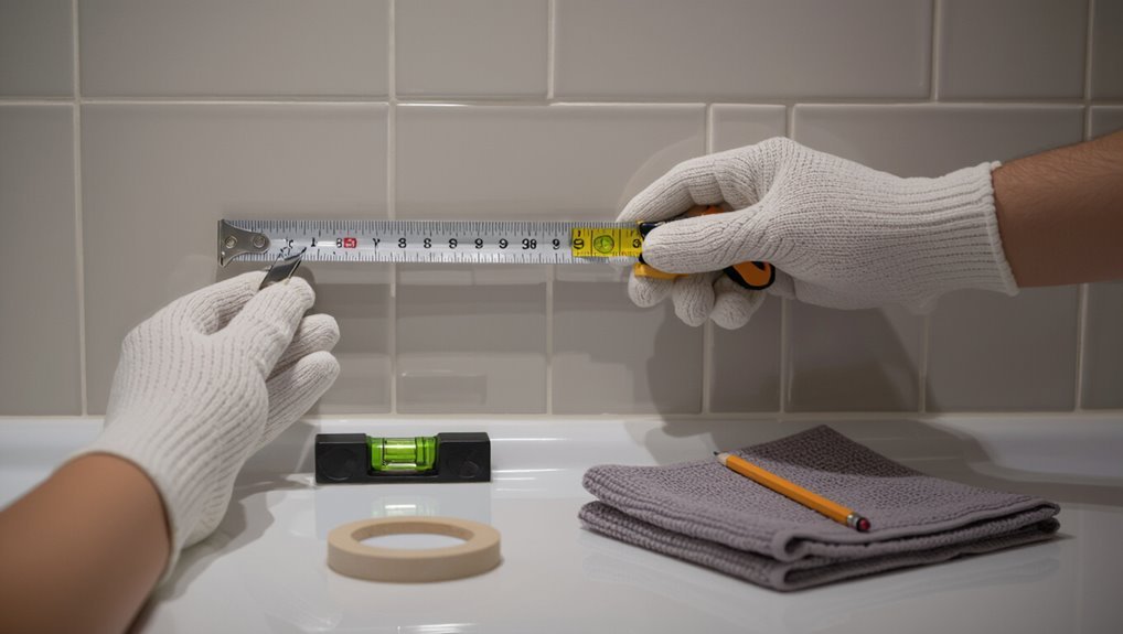 measure mark level confirm