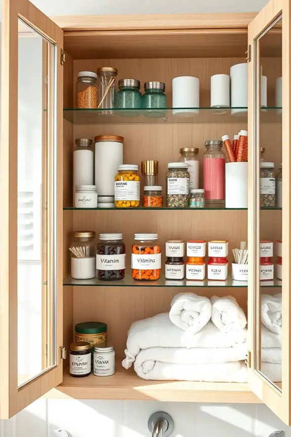 medicine cabinet organization makeover