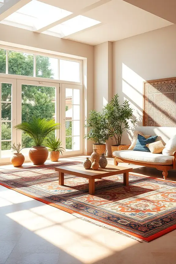 mediterranean coastal rug aesthetics