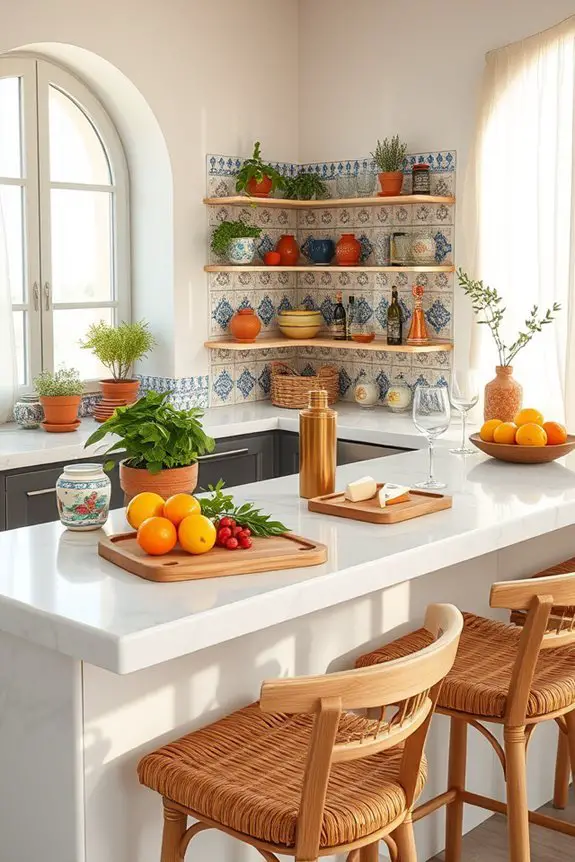 mediterranean home bar vibes
