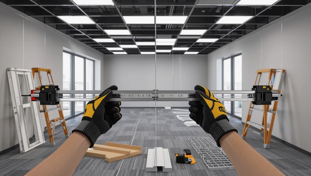 metal grid tile layout