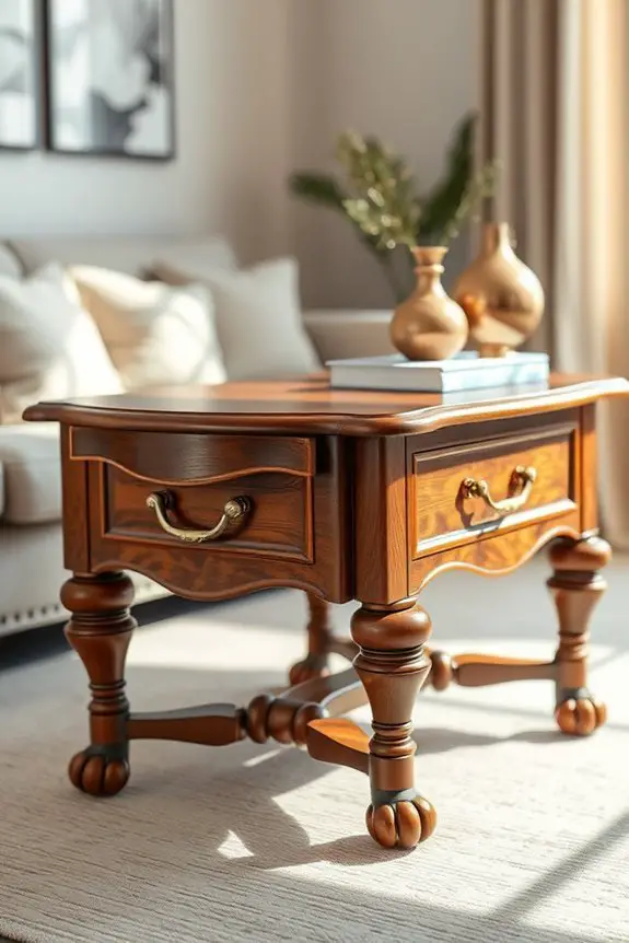 metallic accents enhance elegance