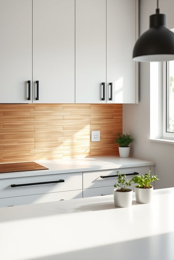 metallic accents enhance kitchens