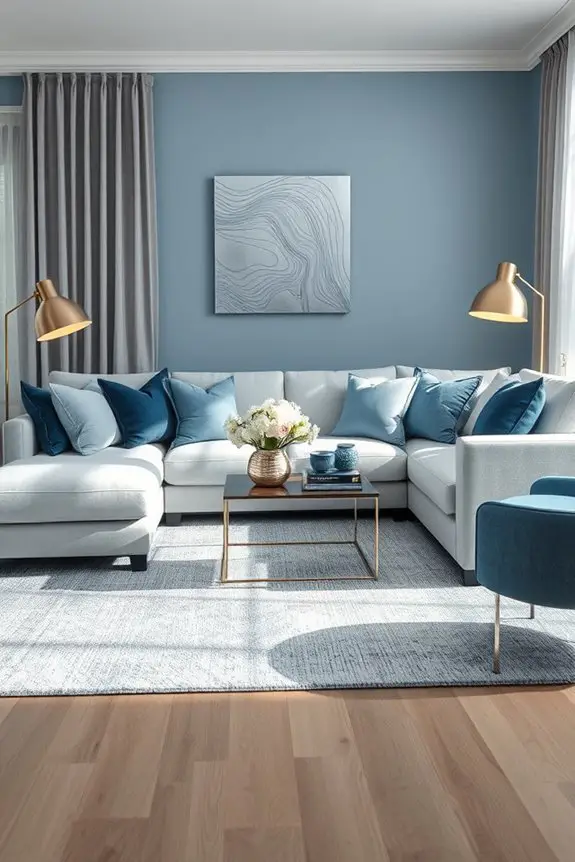 metallic accents enhance sophistication
