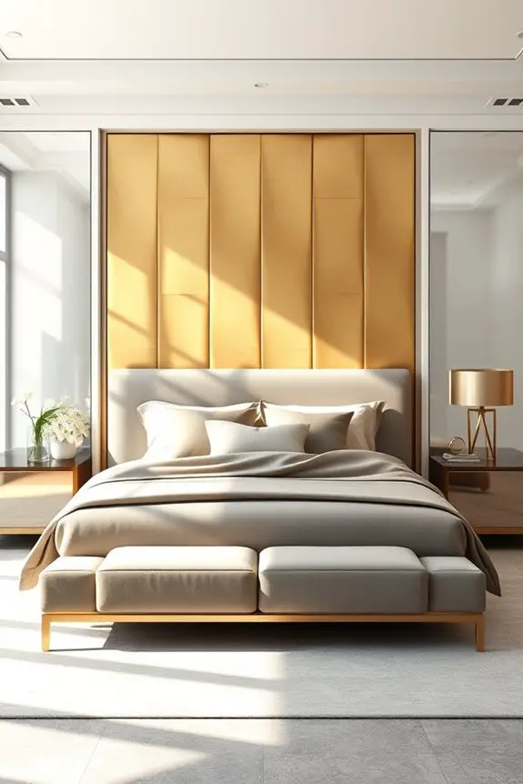 metallic accents for elegance