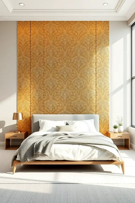 metallic accents for sophistication