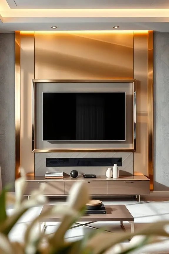 metallic finishes for elegance