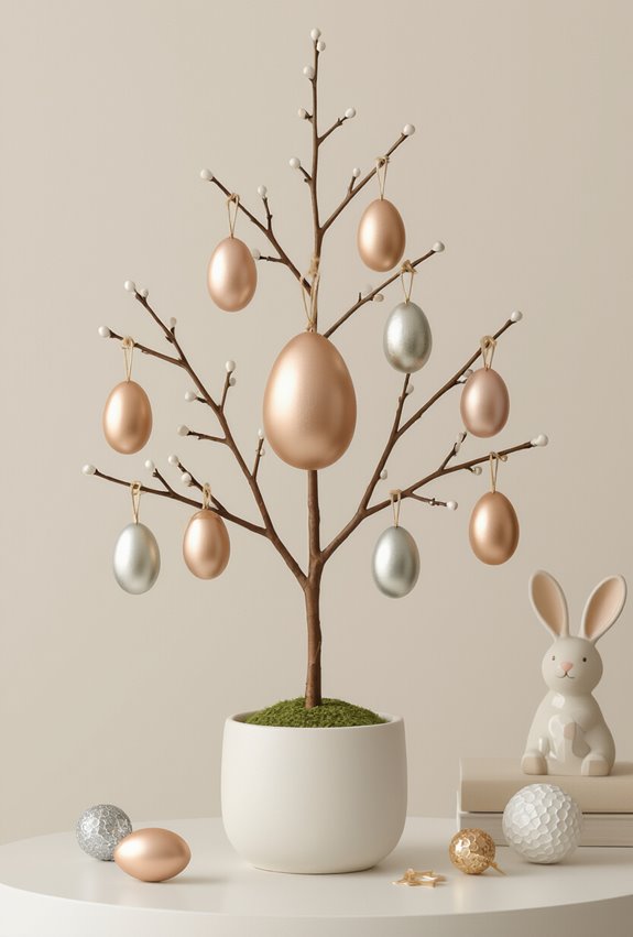 metallic foil wrapped eggs