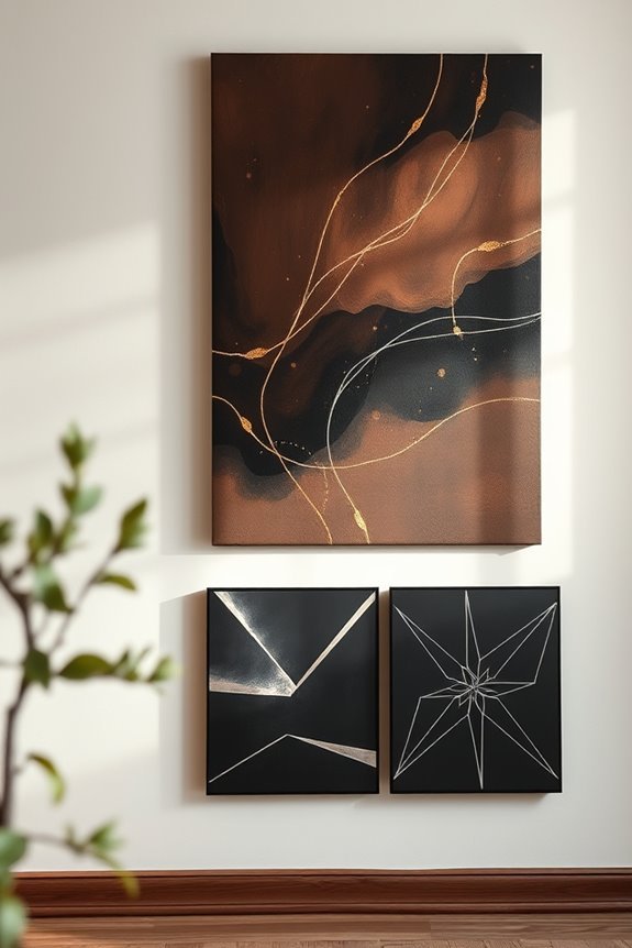 metallic sophistication in art