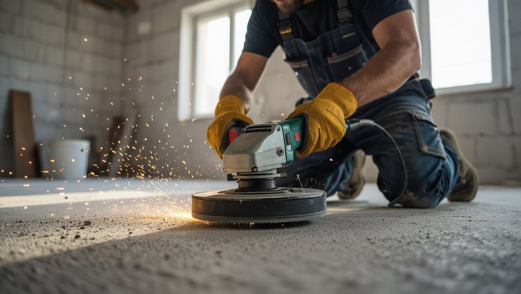 methodical slab surface grinding