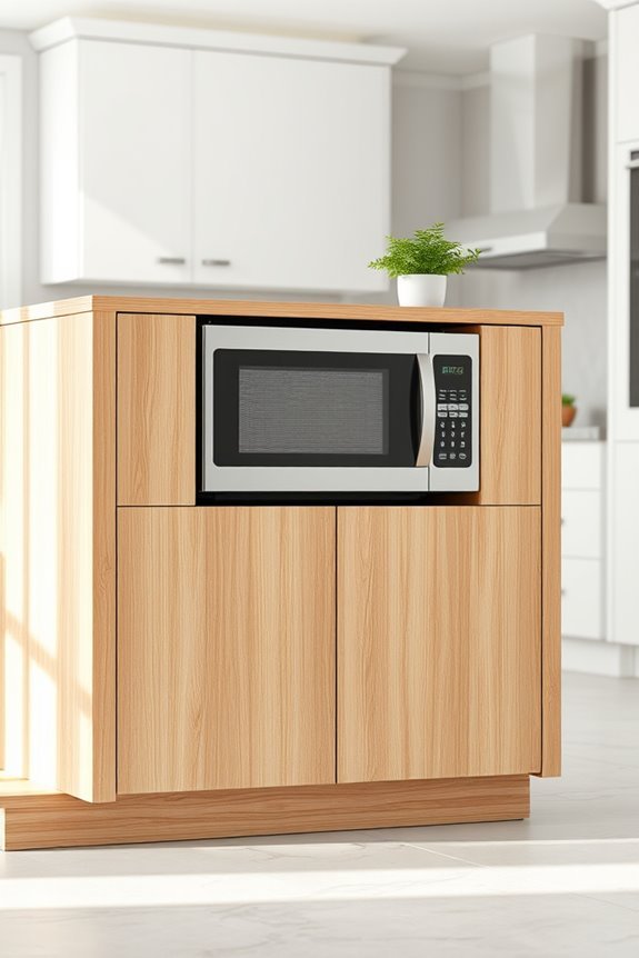 microwave storage solution stylish