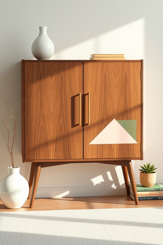 mid century modern cabinet update