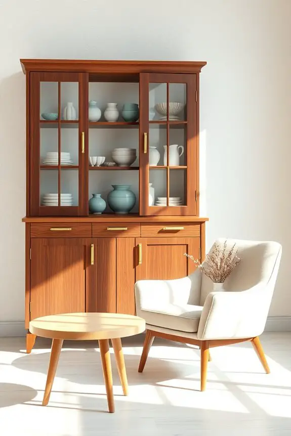 mid century modern hutch revamp