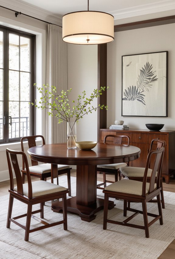 ming style rosewood dining centerpiece