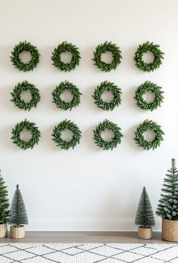mini wreath countdown calendar