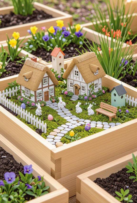 miniature easter fairy garden